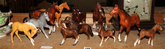 Qty of Beswick horses